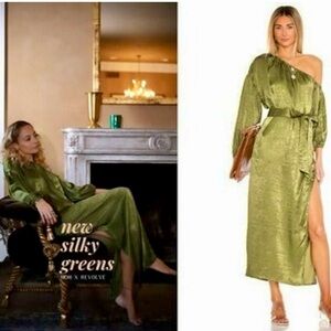 House of Harlow 1960 xREVOLVE Roslyn Midi Dress - Olive Green